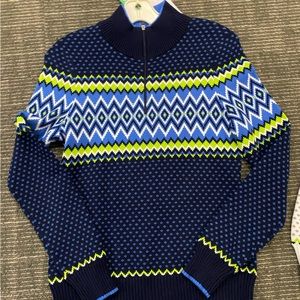 NWT 1/4 zip sweater Sunny Zip Neck Sweater matching Hat available/fleece lining